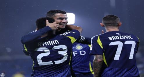 رونالدو يبدأ موسمه بـ"أسيست وهدف" مع النصر (فيديو)